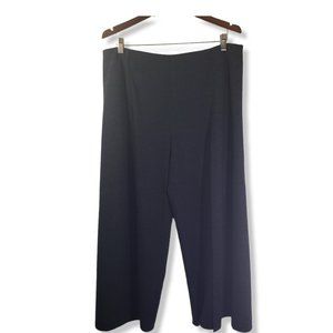 POLO RALPH LAUREN Size 14 Gray High-Rise, Wide Leg, Cropped, Zip Back Pants